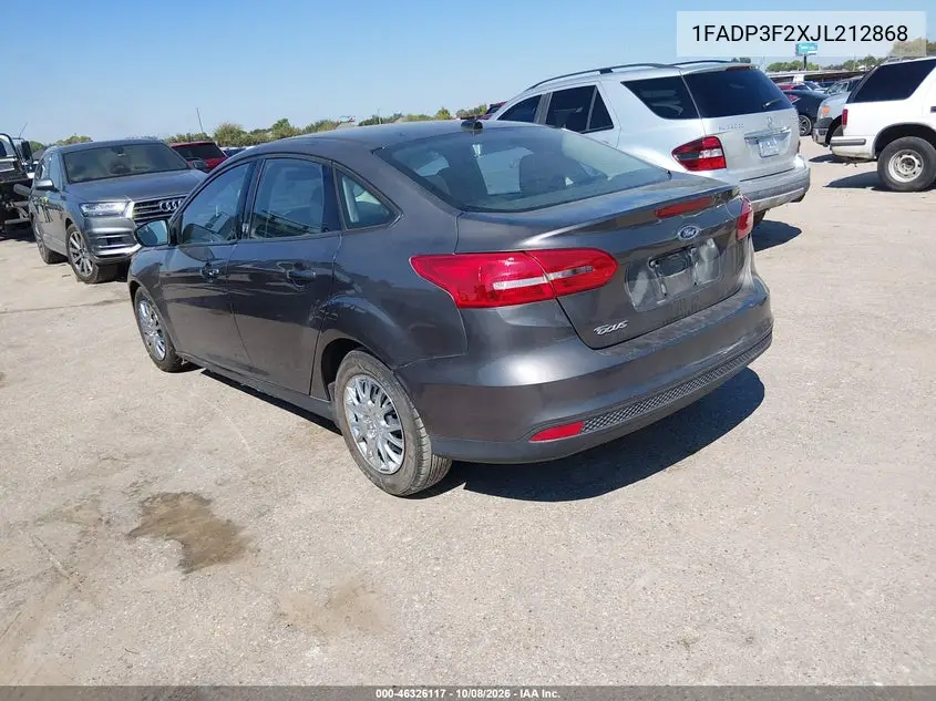2018 FORD FOCUS VIN 1FADP3F2XJL212868 — фото 3