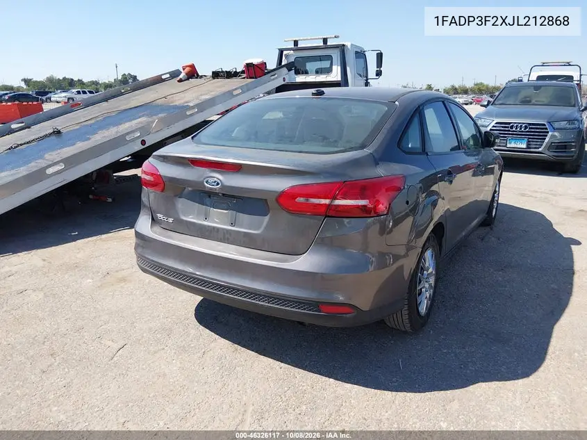 2018 FORD FOCUS VIN 1FADP3F2XJL212868 — фото 4