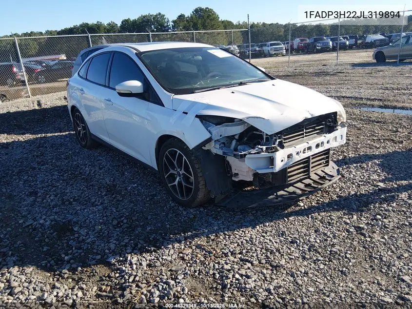 FORD FOCUS 2018, VIN 1FADP3H22JL319894