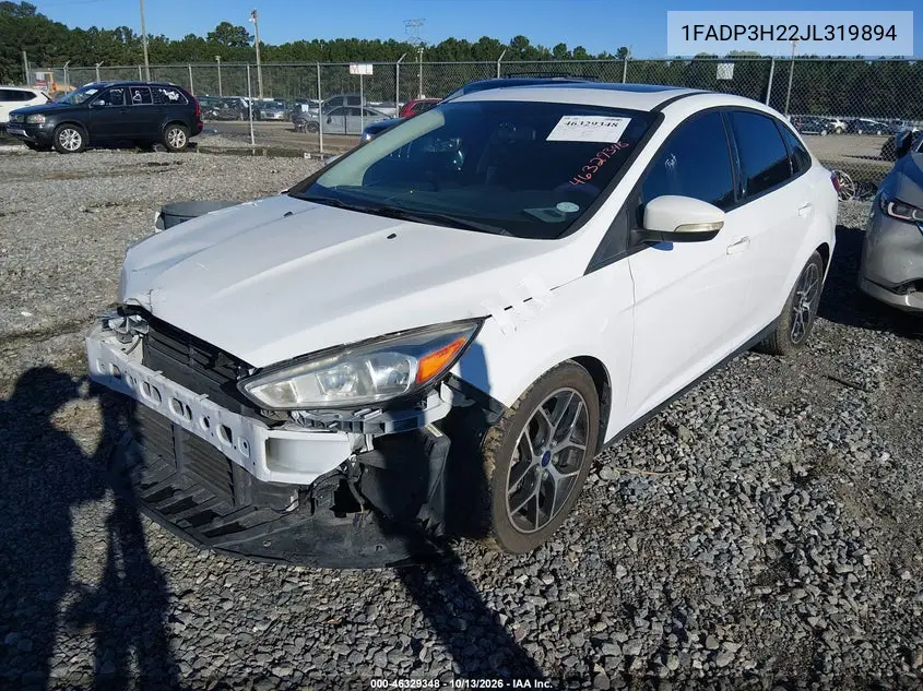 2018 FORD FOCUS VIN 1FADP3H22JL319894 — фото 2