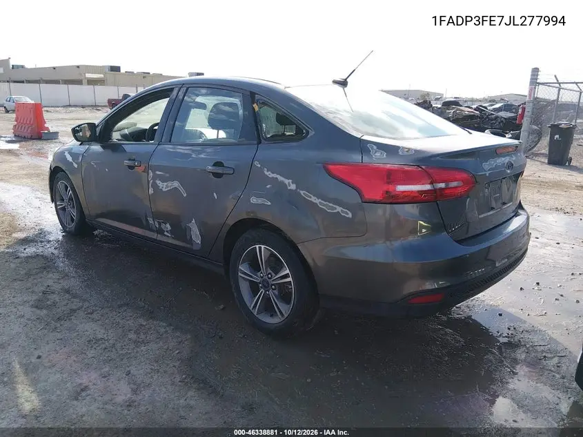2018 FORD FOCUS VIN 1FADP3FE7JL277994 — фото 3