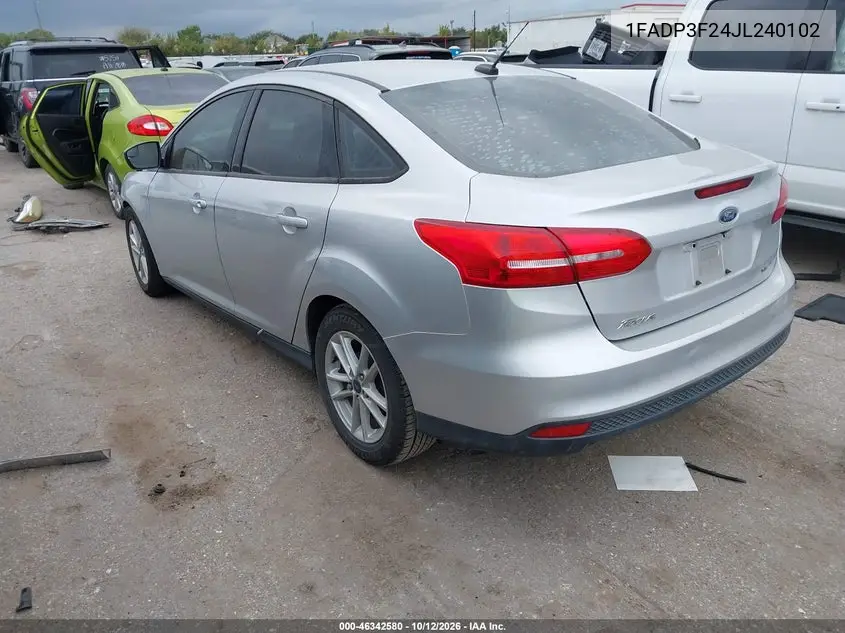 2018 FORD FOCUS VIN 1FADP3F24JL240102 — фото 3