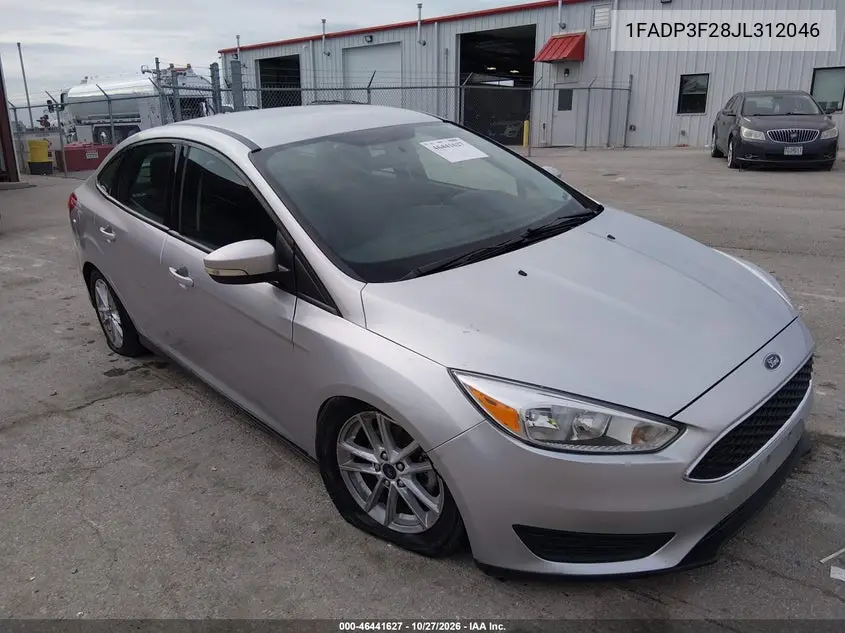 FORD FOCUS 2018, VIN 1FADP3F28JL312046