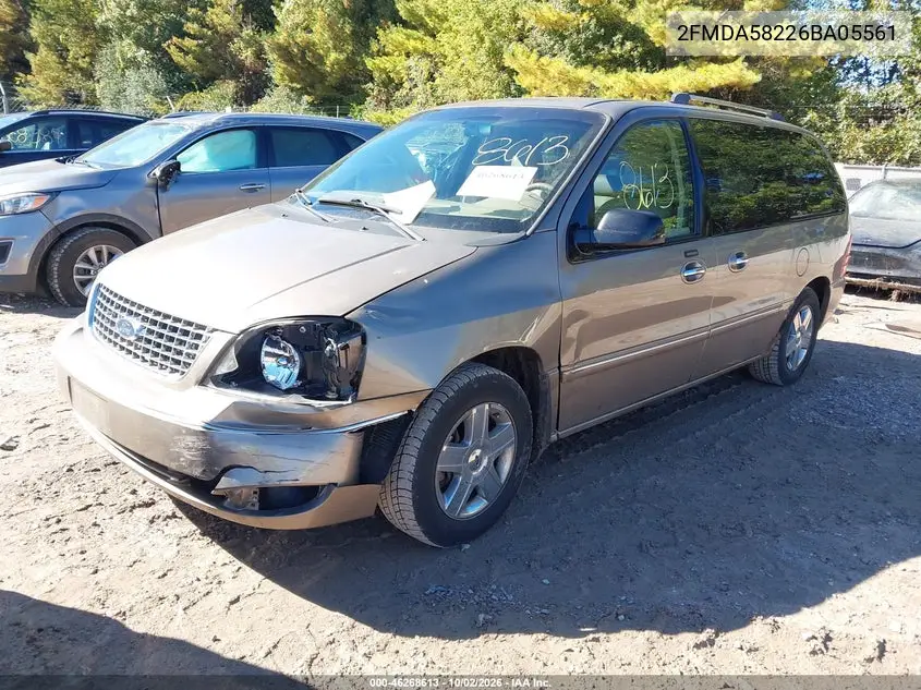 2006 FORD FREESTAR VIN 2FMDA58226BA05561 — фото 2