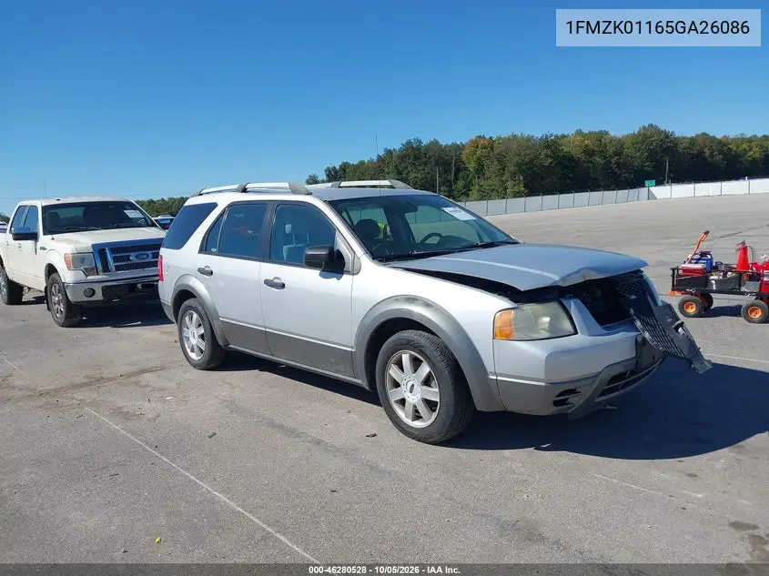 FORD FREESTYLE 2005, VIN 1FMZK01165GA26086