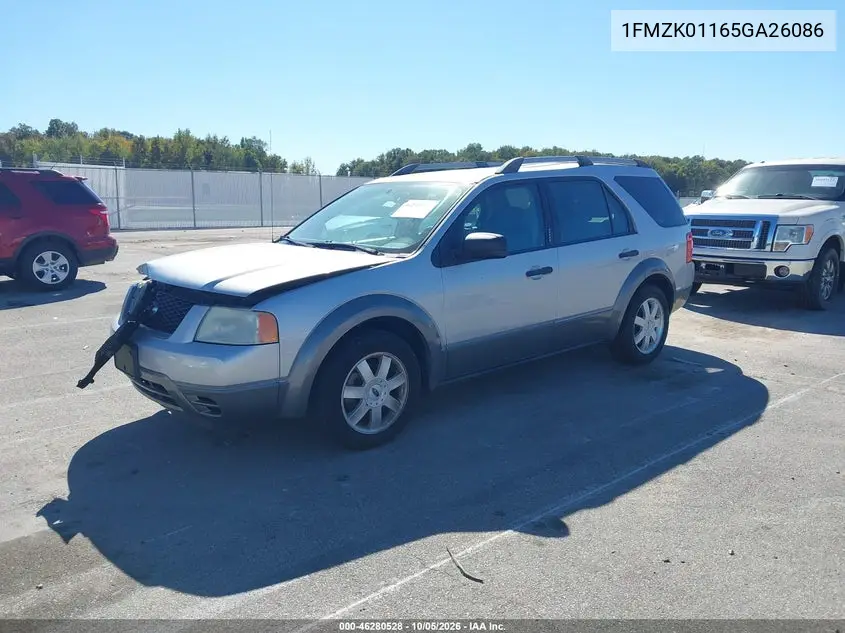 2005 FORD FREESTYLE VIN 1FMZK01165GA26086 — фото 2