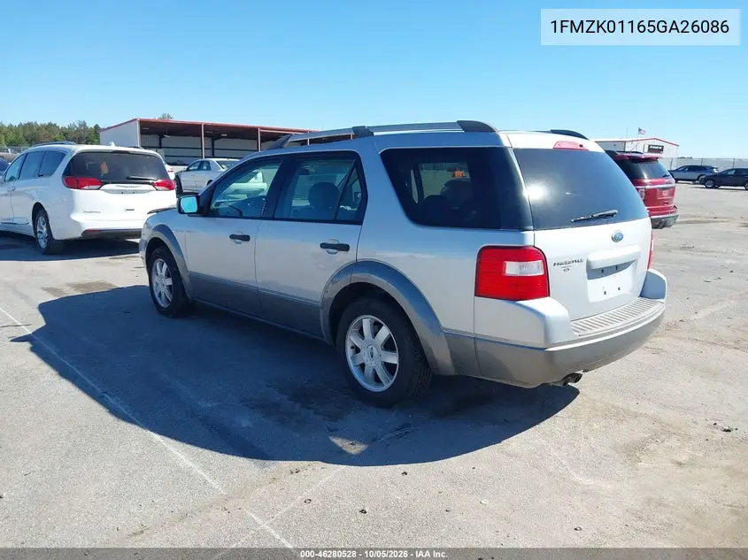 2005 FORD FREESTYLE VIN 1FMZK01165GA26086 — фото 3