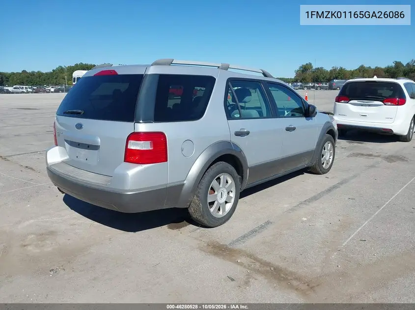 2005 FORD FREESTYLE VIN 1FMZK01165GA26086 — фото 4