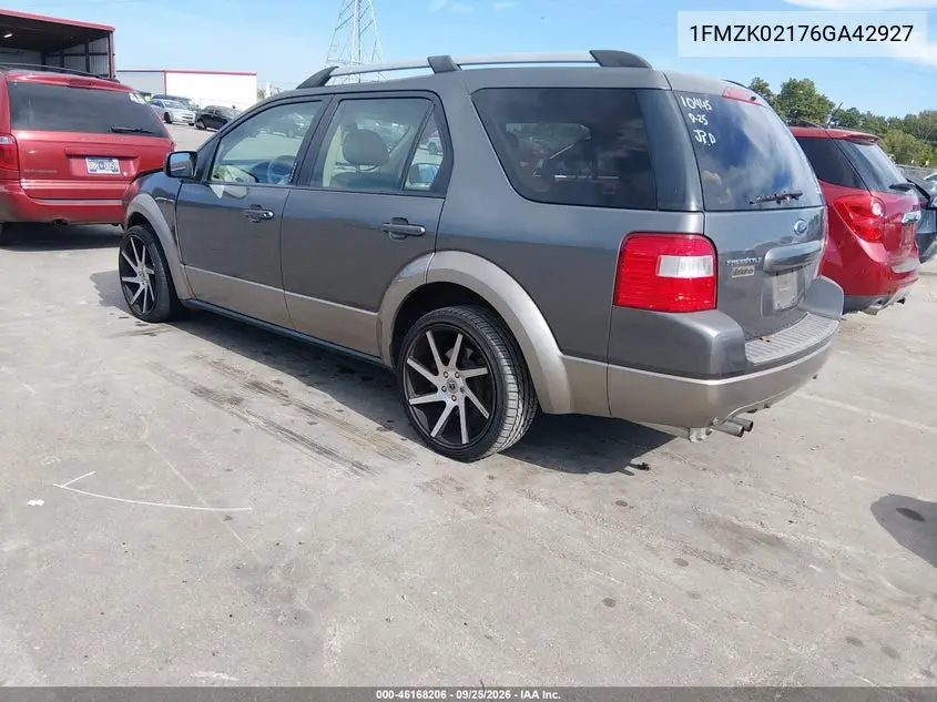 2006 FORD FREESTYLE VIN 1FMZK02176GA42927 — фото 3