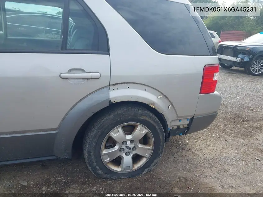 2006 FORD FREESTYLE VIN 1FMDK051X6GA45231 — фото 11