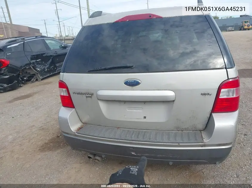 2006 FORD FREESTYLE VIN 1FMDK051X6GA45231 — фото 12