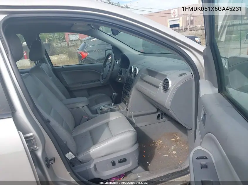 2006 FORD FREESTYLE VIN 1FMDK051X6GA45231 — фото 5