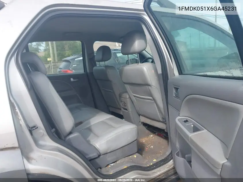 2006 FORD FREESTYLE VIN 1FMDK051X6GA45231 — фото 8