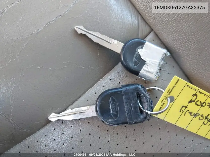 2007 FORD FREESTYLE VIN 1FMDK06127GA32375 — фото 11
