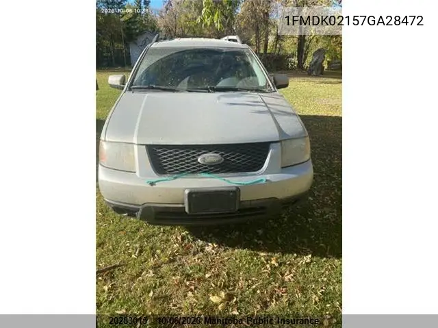 2007 FORD FREESTYLE VIN 1FMDK02157GA28472 — фото 10