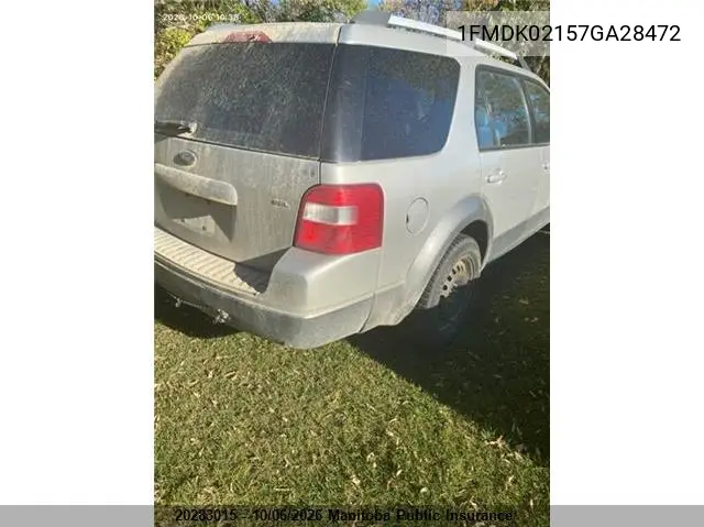 2007 FORD FREESTYLE VIN 1FMDK02157GA28472 — фото 4