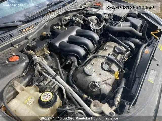 2006 FORD FUSION VIN 3FAFP08136R104659 — фото 10