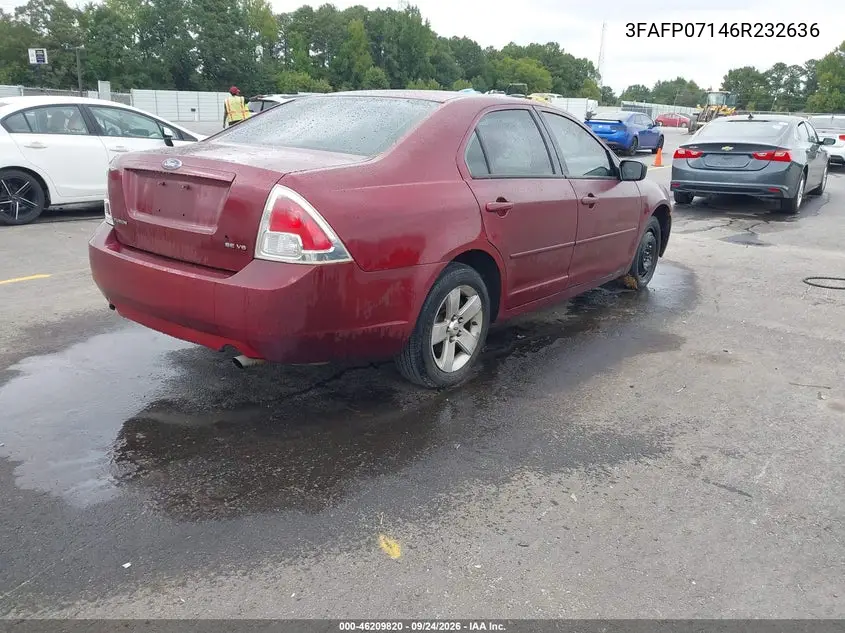 2006 FORD FUSION VIN 3FAFP07146R232636 — фото 4