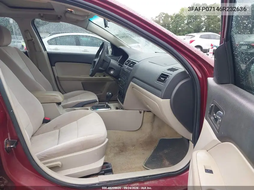 2006 FORD FUSION VIN 3FAFP07146R232636 — фото 5