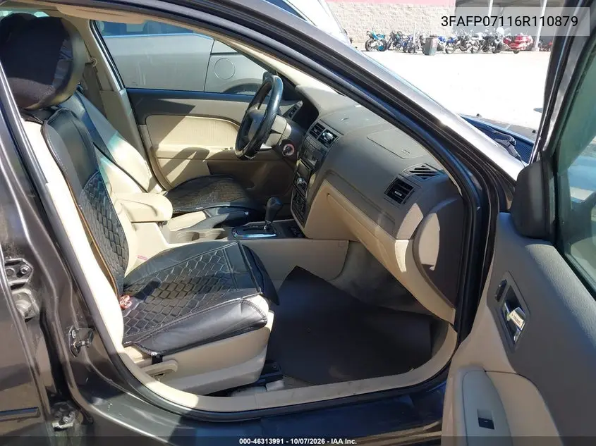 2006 FORD FUSION VIN 3FAFP07116R110879 — фото 5
