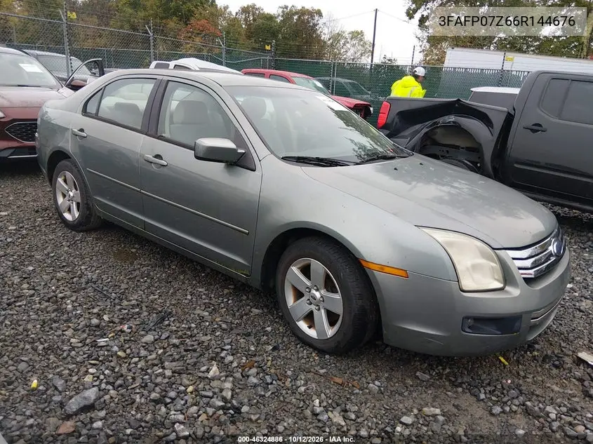 FORD FUSION 2006, VIN 3FAFP07Z66R144676