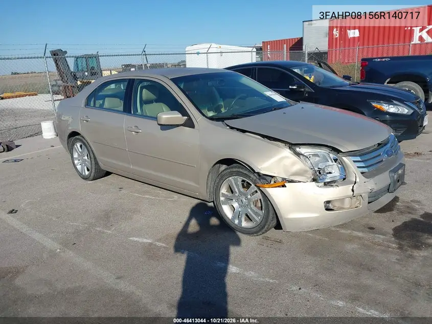 FORD FUSION 2006, VIN 3FAHP08156R140717