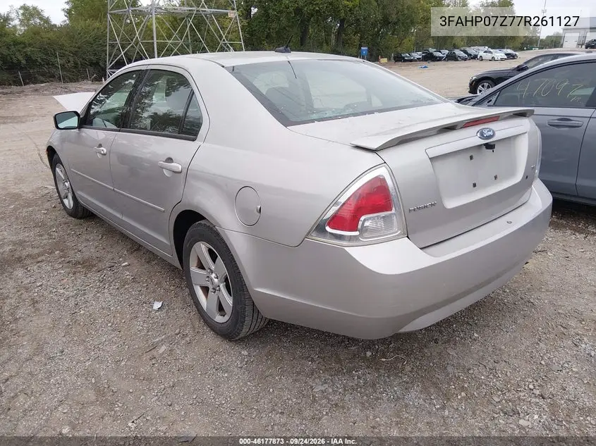 2007 FORD FUSION VIN 3FAHP07Z77R261127 — фото 3