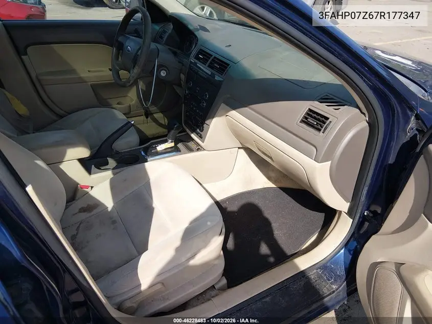 2007 FORD FUSION VIN 3FAHP07Z67R177347 — фото 5