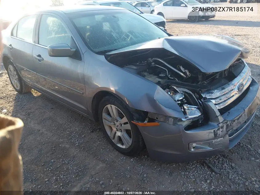 FORD FUSION 2007, VIN 3FAHP08ZX7R185174