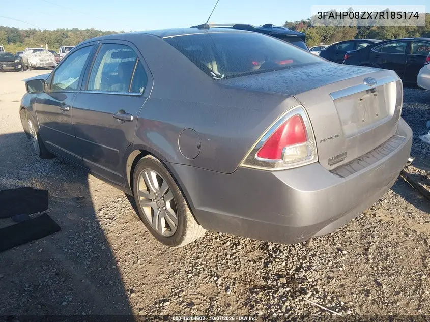 2007 FORD FUSION VIN 3FAHP08ZX7R185174 — фото 3