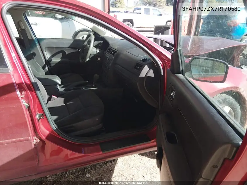 2007 FORD FUSION VIN 3FAHP07ZX7R170580 — фото 5