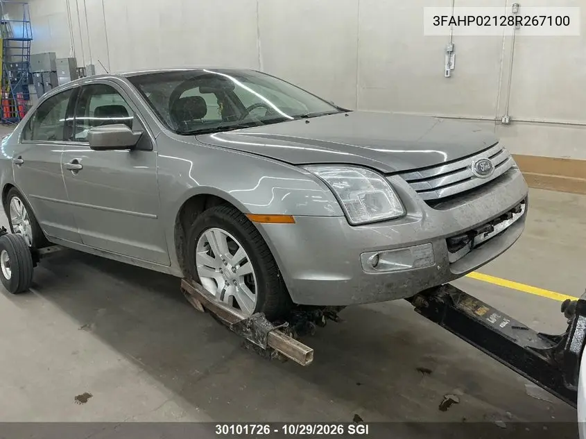FORD FUSION 2008, VIN 3FAHP02128R267100