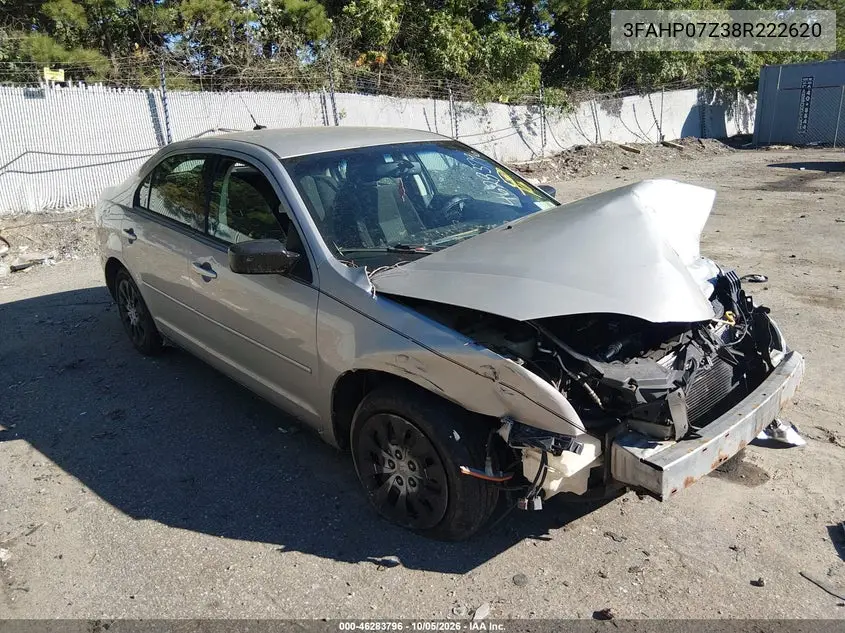 FORD FUSION 2008, VIN 3FAHP07Z38R222620