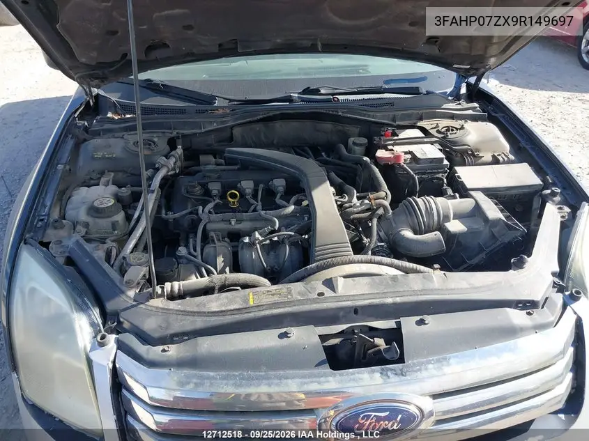 2009 FORD FUSION VIN 3FAHP07ZX9R149697 — фото 10