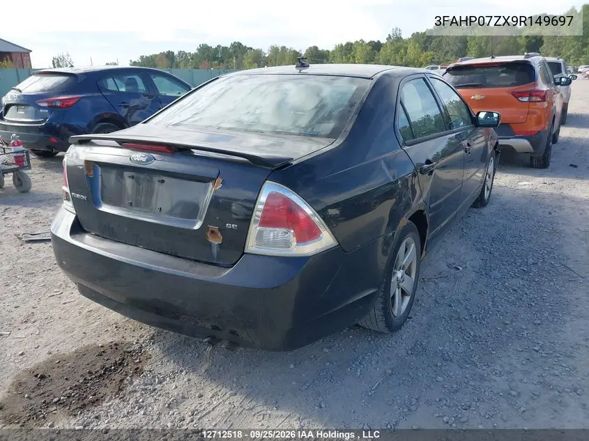 2009 FORD FUSION VIN 3FAHP07ZX9R149697 — фото 4