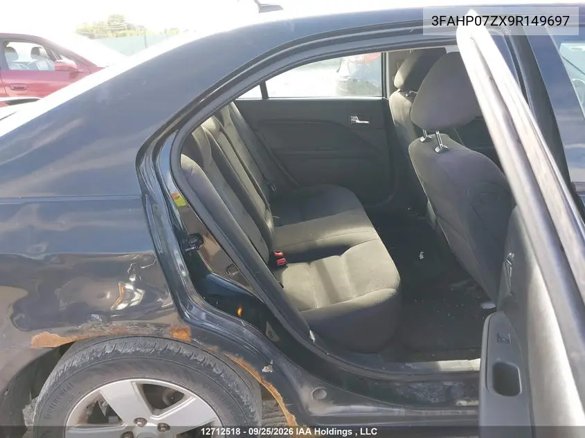 2009 FORD FUSION VIN 3FAHP07ZX9R149697 — фото 8