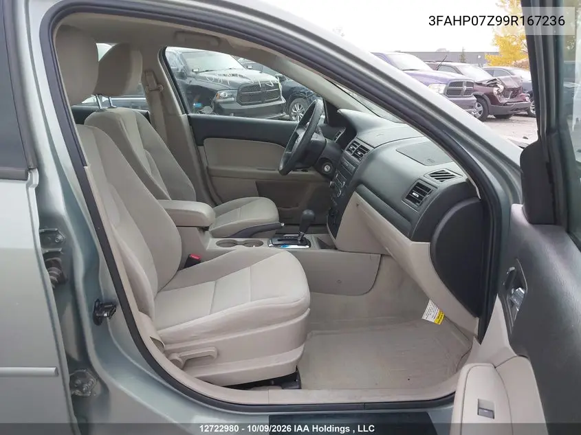 2009 FORD FUSION VIN 3FAHP07Z99R167236 — фото 5