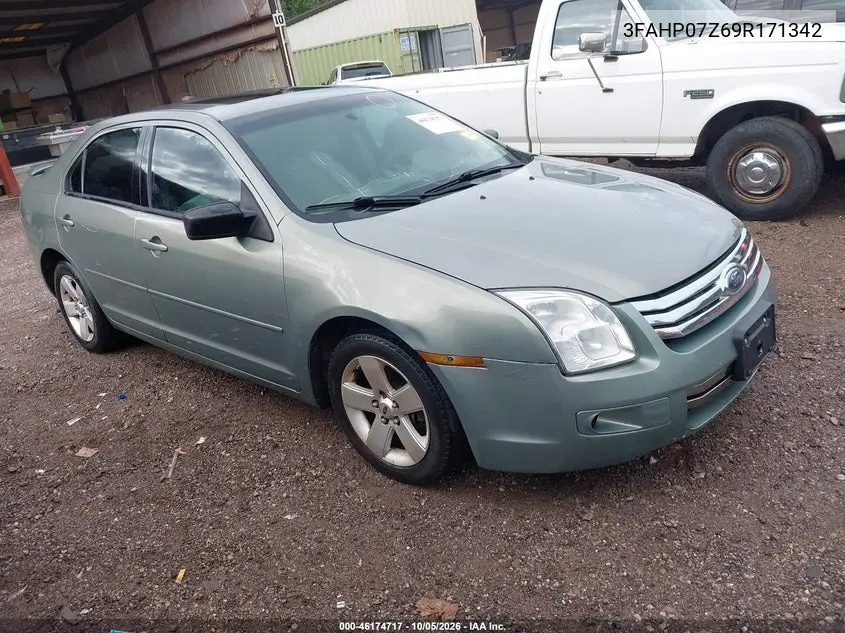 FORD FUSION 2009, VIN 3FAHP07Z69R171342