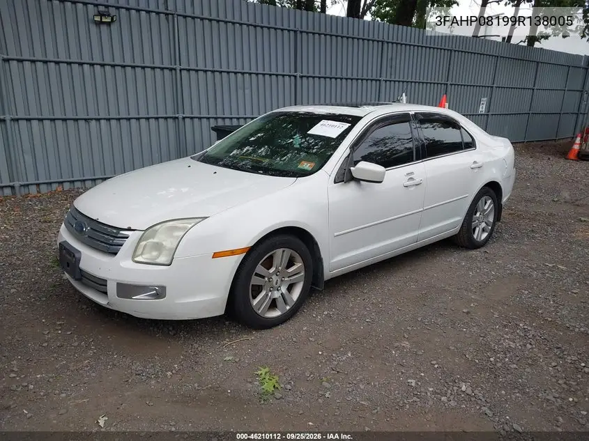 2009 FORD FUSION VIN 3FAHP08199R138005 — фото 2
