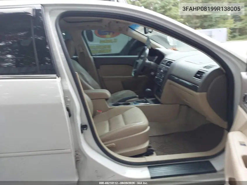 2009 FORD FUSION VIN 3FAHP08199R138005 — фото 5