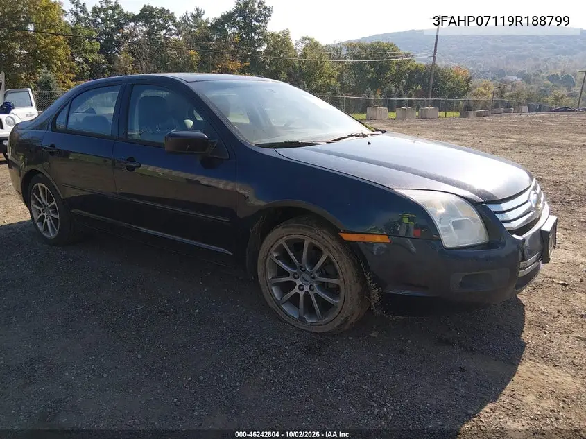 FORD FUSION 2009, VIN 3FAHP07119R188799