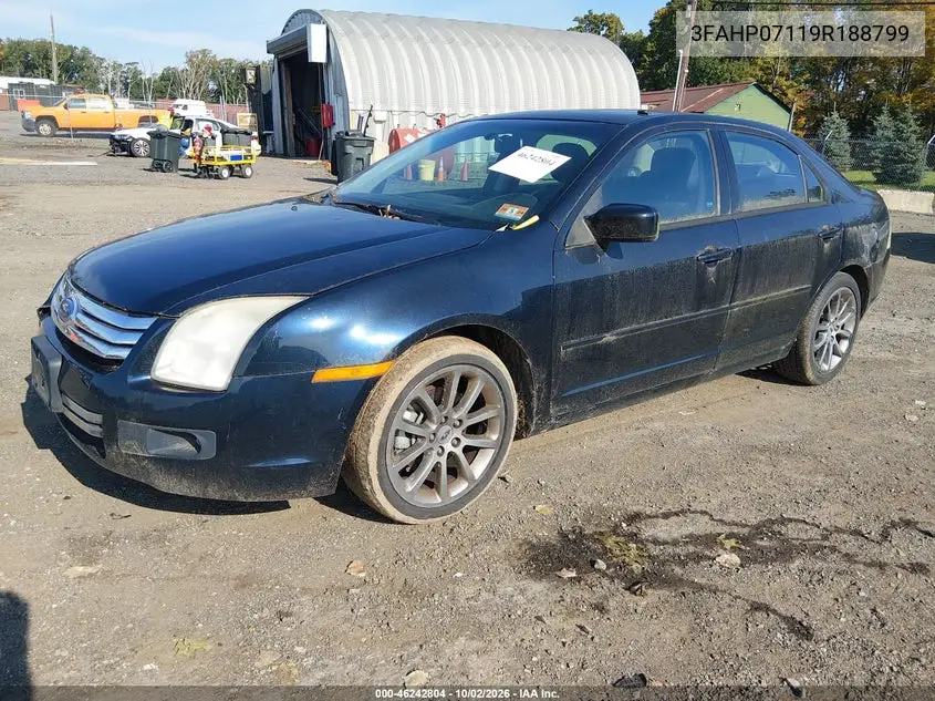 2009 FORD FUSION VIN 3FAHP07119R188799 — фото 2