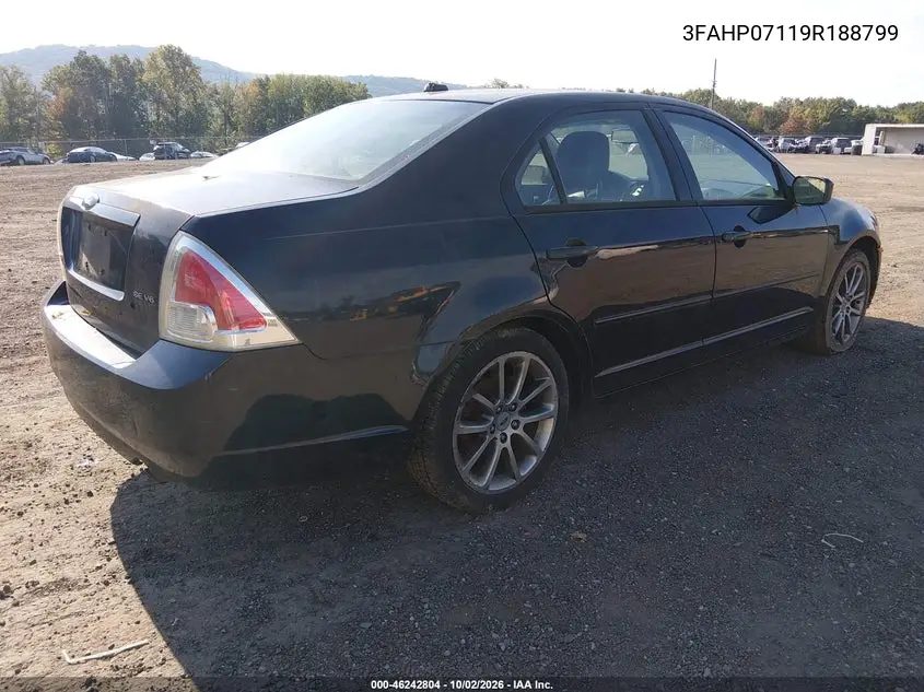 2009 FORD FUSION VIN 3FAHP07119R188799 — фото 4