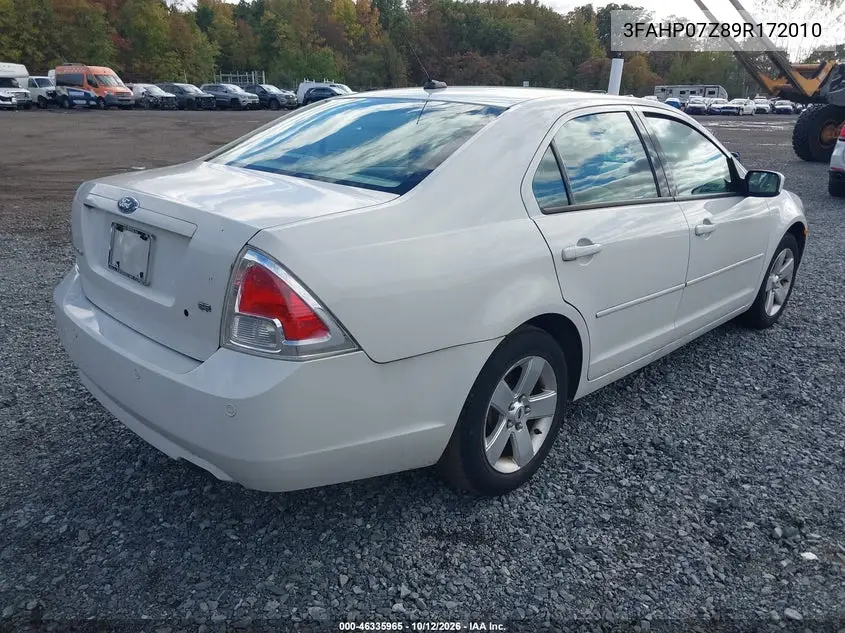 2009 FORD FUSION VIN 3FAHP07Z89R172010 — фото 4