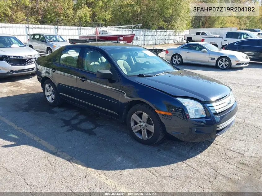 FORD FUSION 2009, VIN 3FAHP07Z19R204182