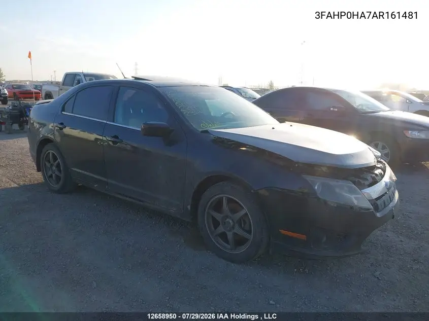 FORD FUSION 2010, VIN 3FAHP0HA7AR161481