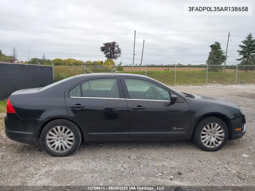 2010 FORD FUSION VIN 3FADP0L35AR138658 — фото 13