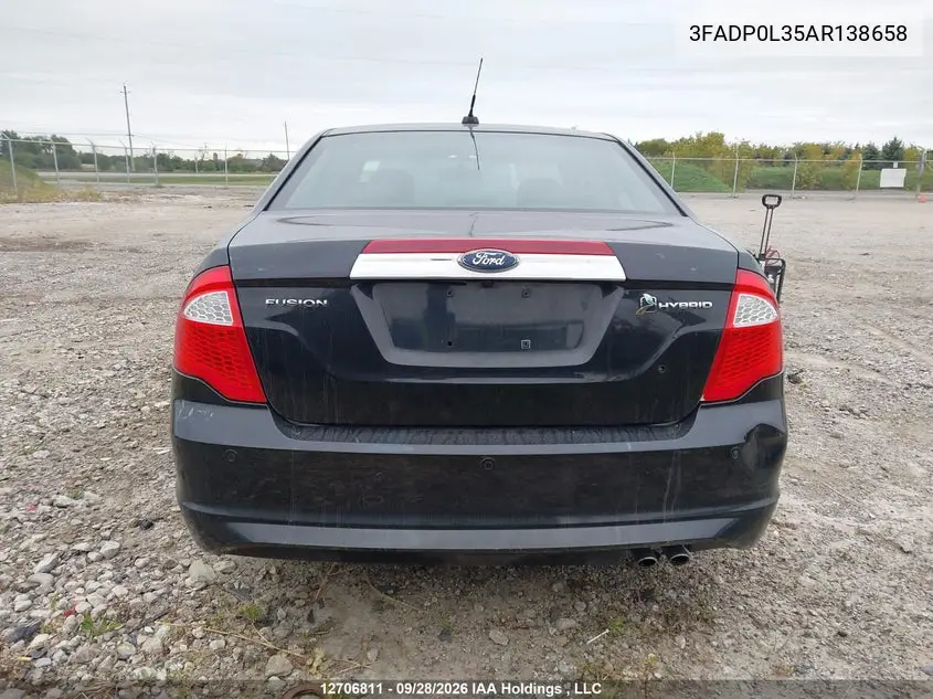 2010 FORD FUSION VIN 3FADP0L35AR138658 — фото 16