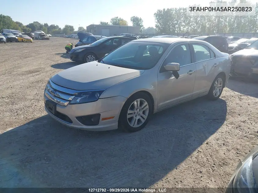 2010 FORD FUSION VIN 3FAHP0HA5AR250823 — фото 2