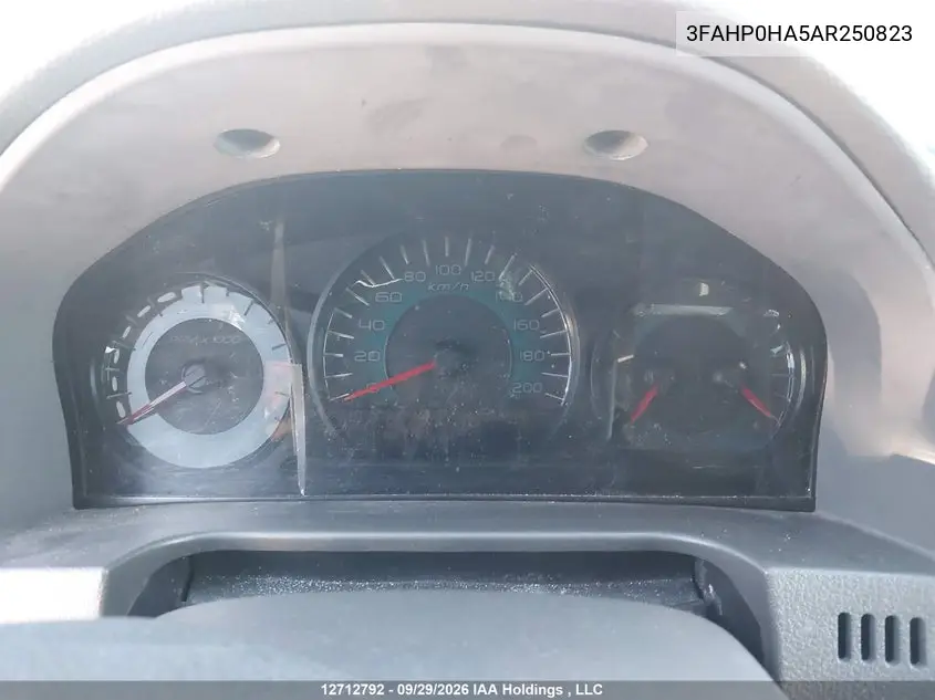 2010 FORD FUSION VIN 3FAHP0HA5AR250823 — фото 7